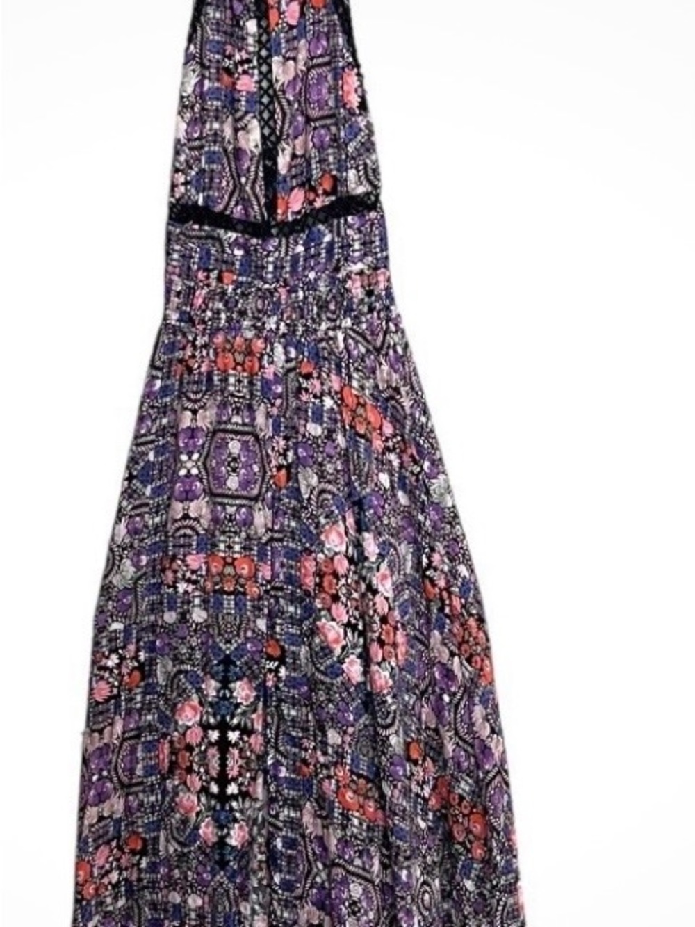 Jaase Purple and Pink Floral Maxi Dress